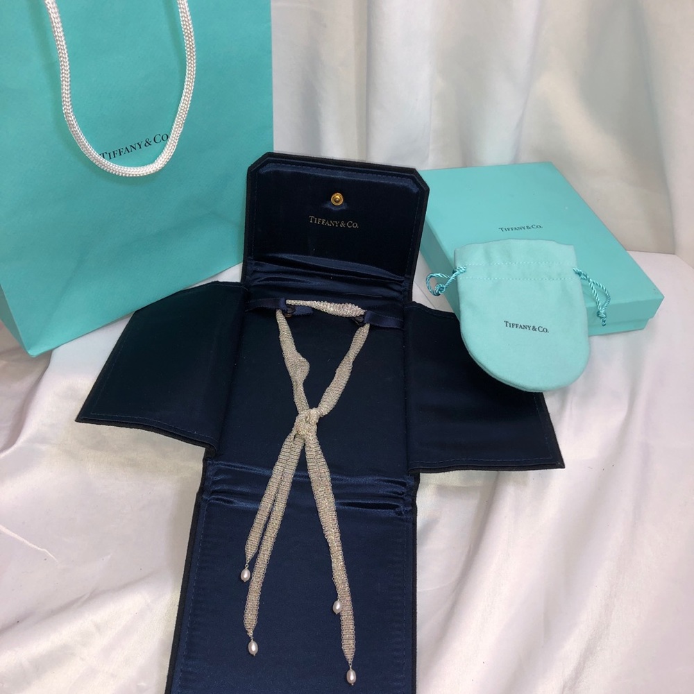 Tiffany & Co. Pearl Mesh Necklace